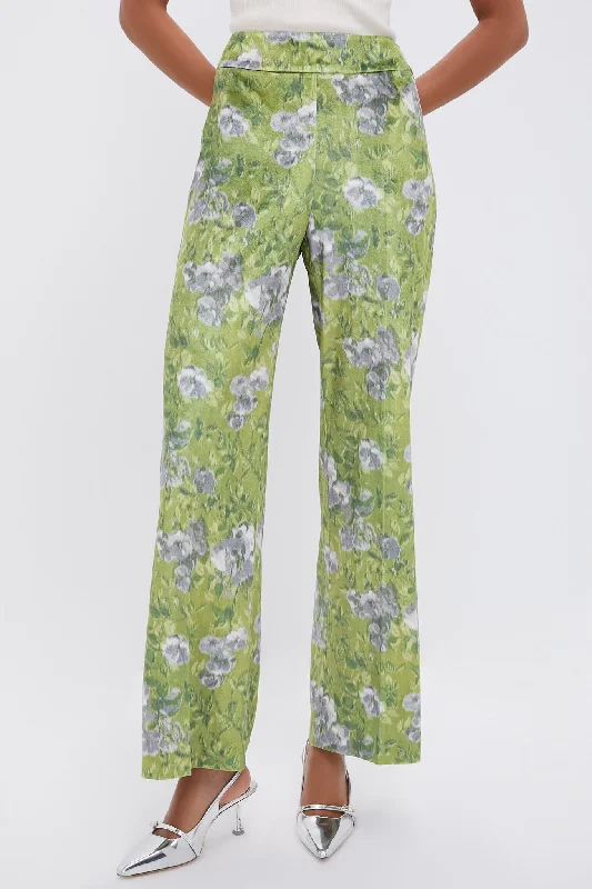 womens jogging pants Muted Meadow Velvet Jax Pants