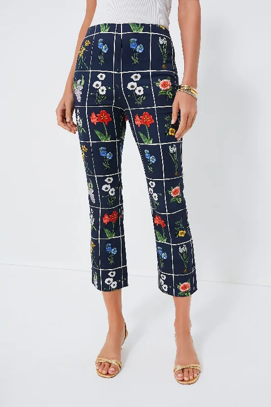 stretchy workout pants Navy Fresh Buds Ashford Pant