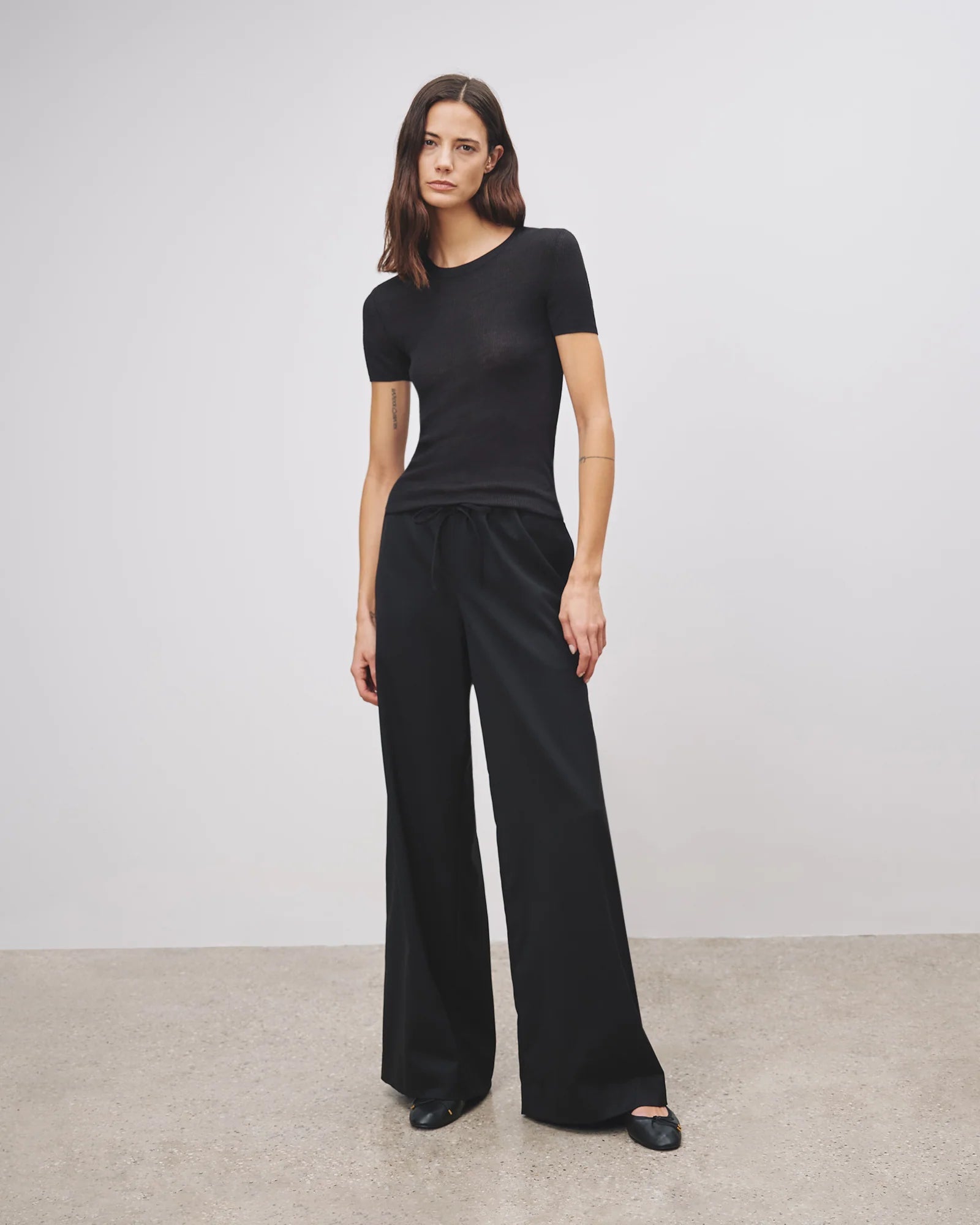 casual relaxed pants Nili Lotan - Adriel Pant in Black