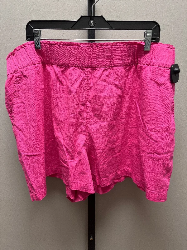 Tied shorts for women Pink Shorts Sonoma, Size 14