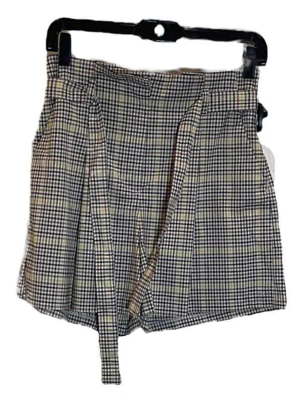 Relaxed fit cotton shorts Plaid Pattern Shorts Worthington, Size 4