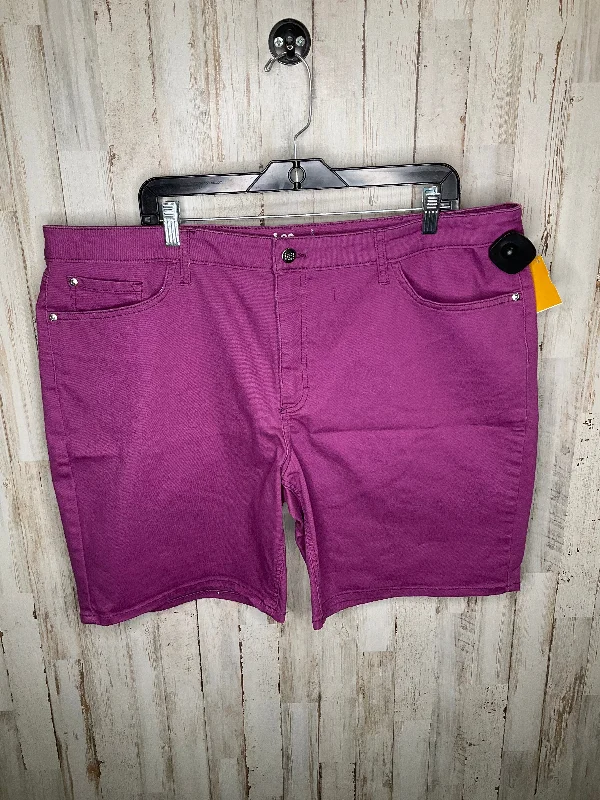 Wide leg summer shorts Purple Shorts Lee, Size 22