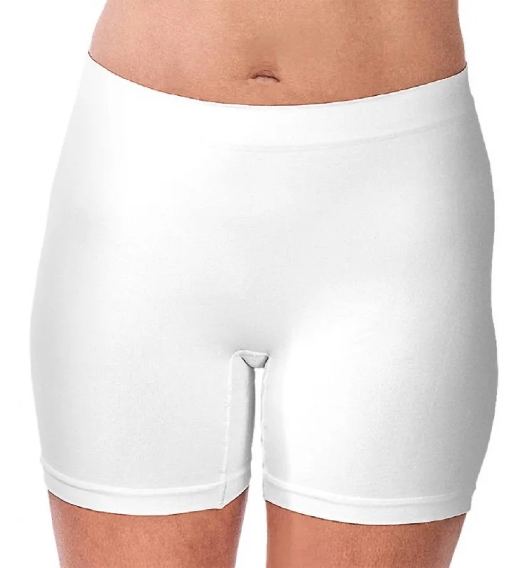 Lightweight denim shorts for work Seamless Boxer Short In White