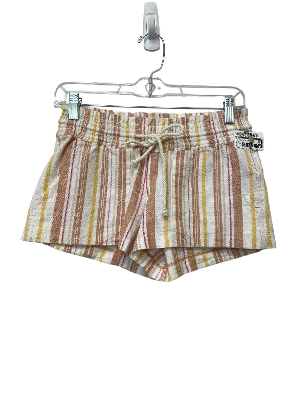 Purple women’s shorts Striped Pattern Shorts Roxy, Size Xs