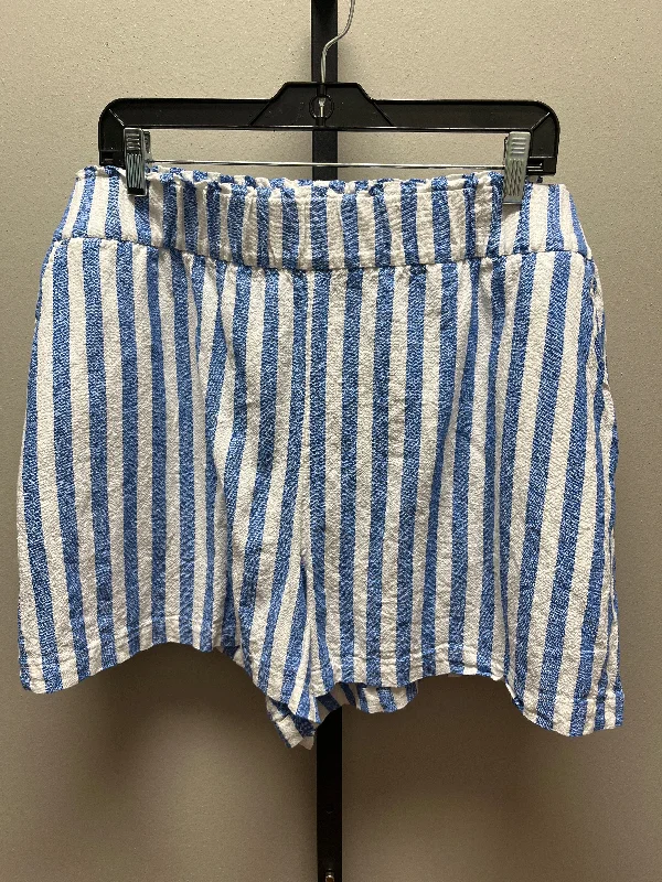 Soft cotton denim shorts Striped Pattern Shorts Sonoma, Size 14