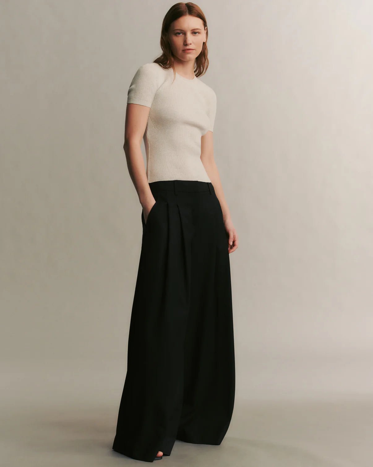 flowy wide leg pants TWP - Black Didi Pant