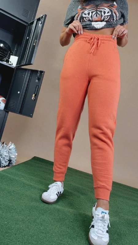 cozy winter leggings pants Up & Running Jogger,  Orange