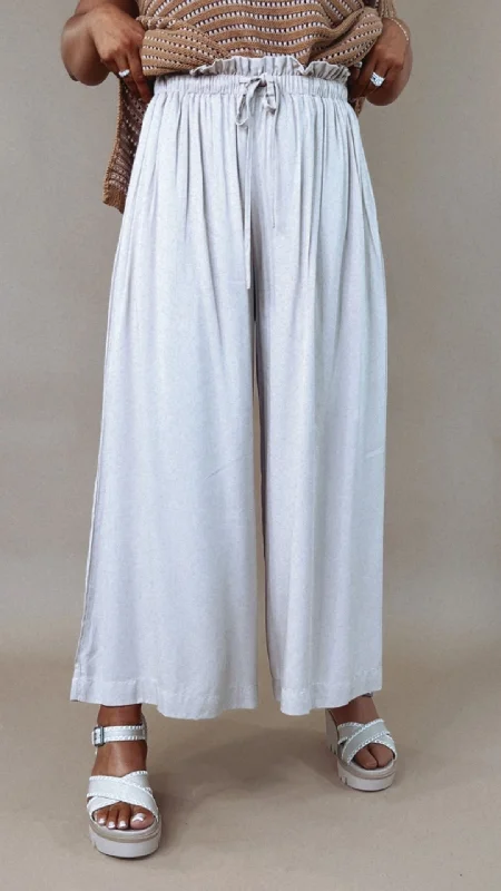 pleated slim fit pants Weekend Wear Wide Leg Pant, Shell