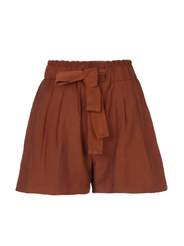 Soft cotton fabric shorts Women's Giorgio Short In Cacao